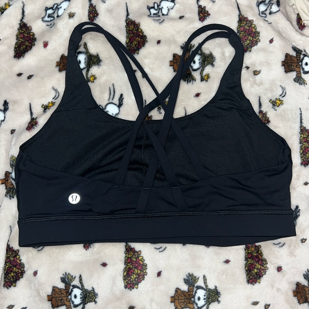 Black Lululemon Energy Bra